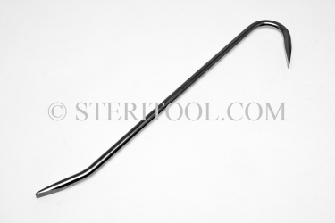 #10292 - 3/8"(9.5mm) Stainless Steel Gooseneck Pry Bar 13"(325mm) OAL. pry bar, wrecking bar, stainless steel, material handling, fabrication